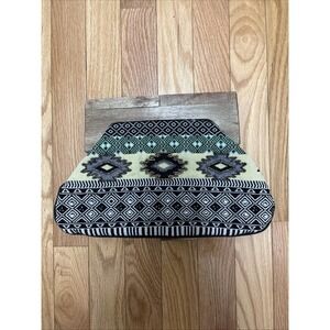 Chloe & Lex Wooden Handle Boho Beaded‎ Clutch